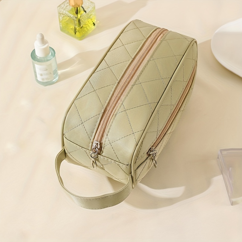 Simple Multifunctional Rhombus Cosmetics Bag Large Capacity - Temu