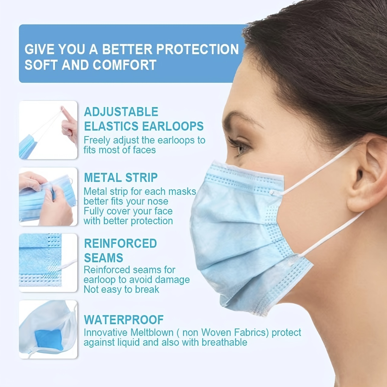 Health & Safety, Disposable medical face mask