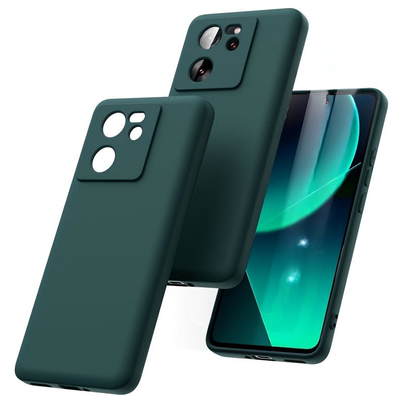  Wousunly Compatible with Redmi Note 13 Pro Plus Case Silicone  Liquid Dark Green, Soft Smooth Touch Xiaomi Redmi Note 13 Pro Plus Phone  Case Silicone Shockproof Thin Cover (Purple) : Cell