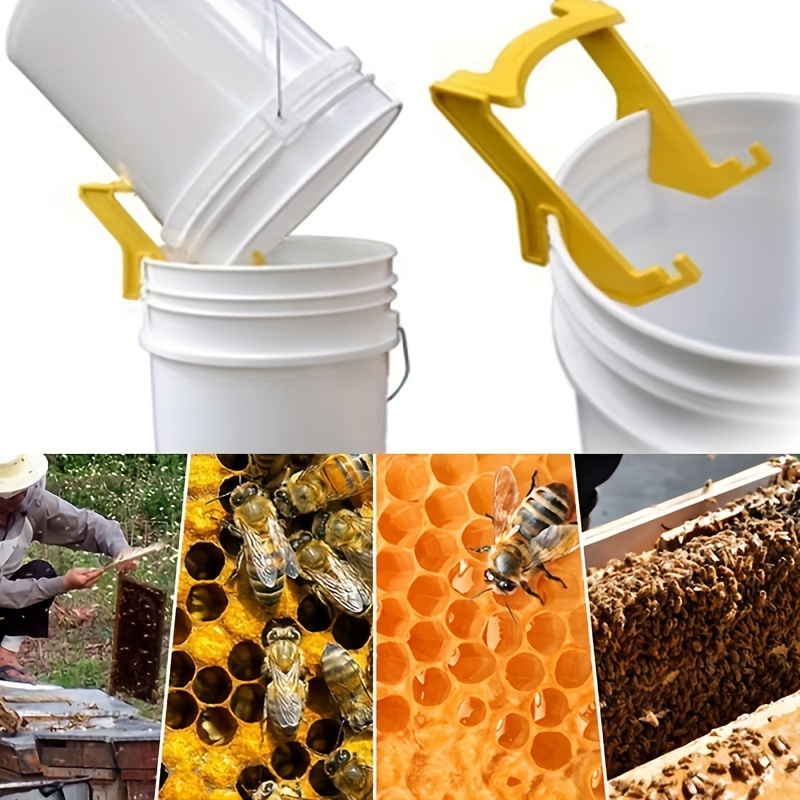 

1pc Export-type Plastic Bee Honey Bucket Holder Rack Frame Grip To Fix The Bee Bucket, Beekeeping Tools