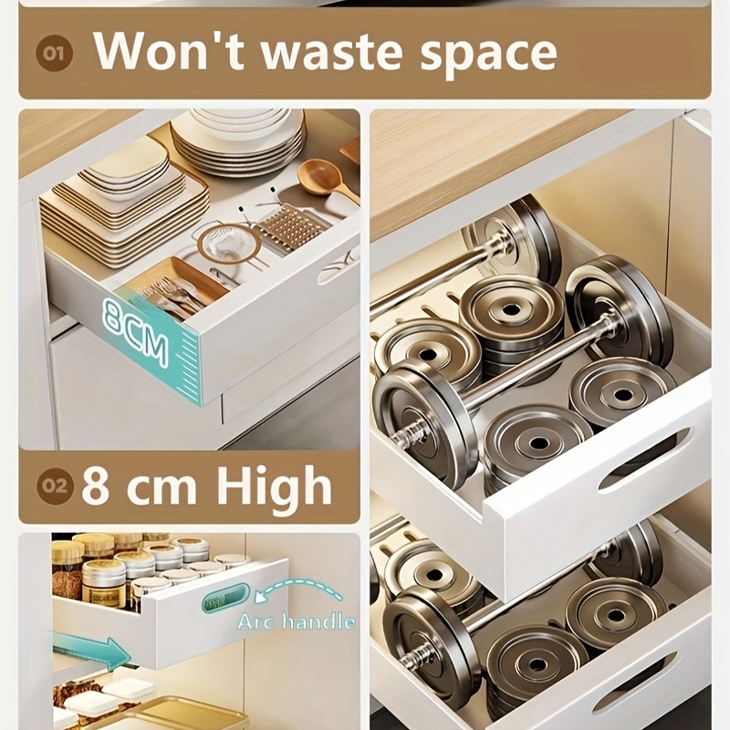 Pull Out Drawers For Cabinets Installation free Metal - Temu