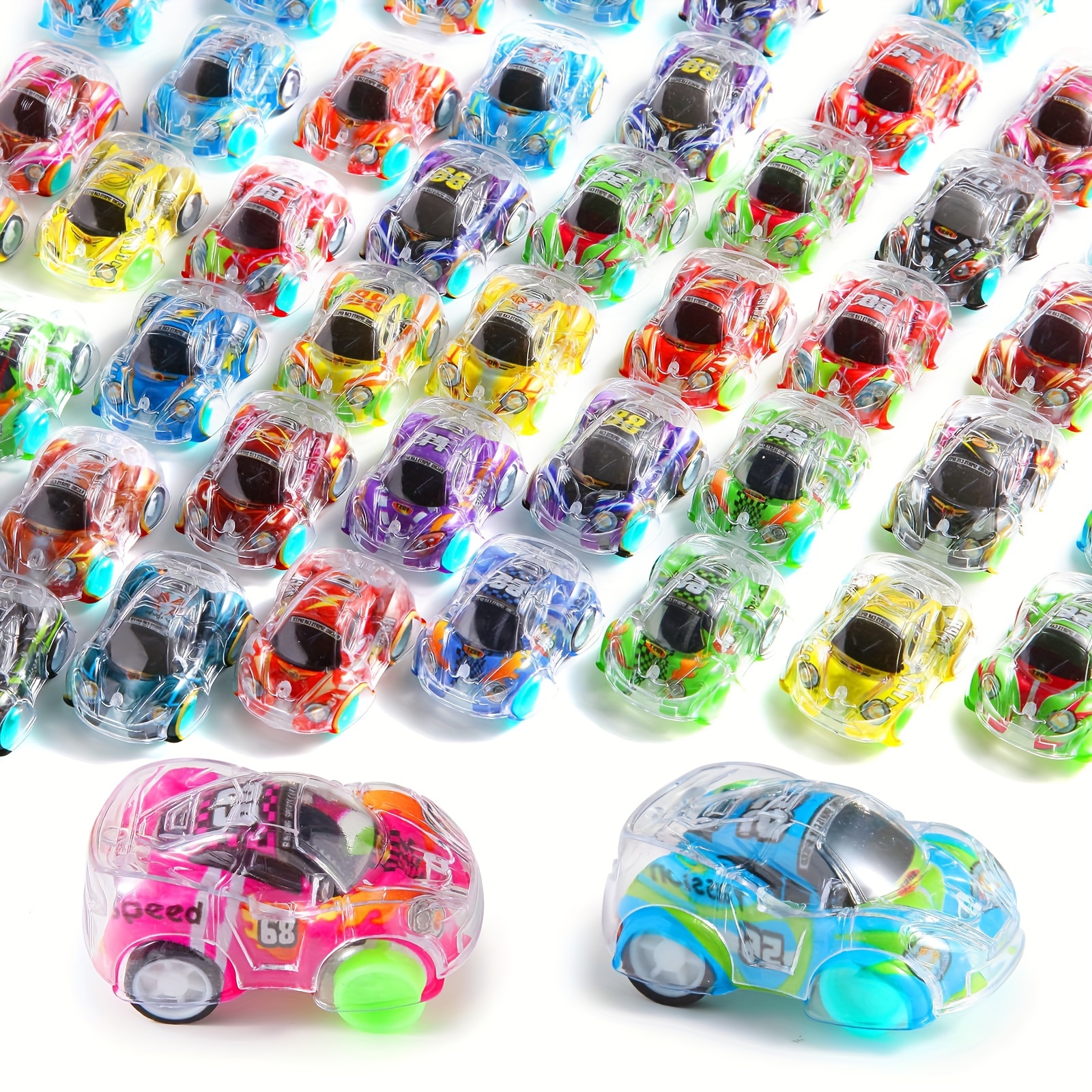 

24/36/48pcs, Random Mini Pull Back Cars Set, Pull Back Racing Vehicles For Kids Toddlers, Party Favors, Classroom Prizes, Pinata Fillers, Goodie Bag Stuffers For Boys Girls