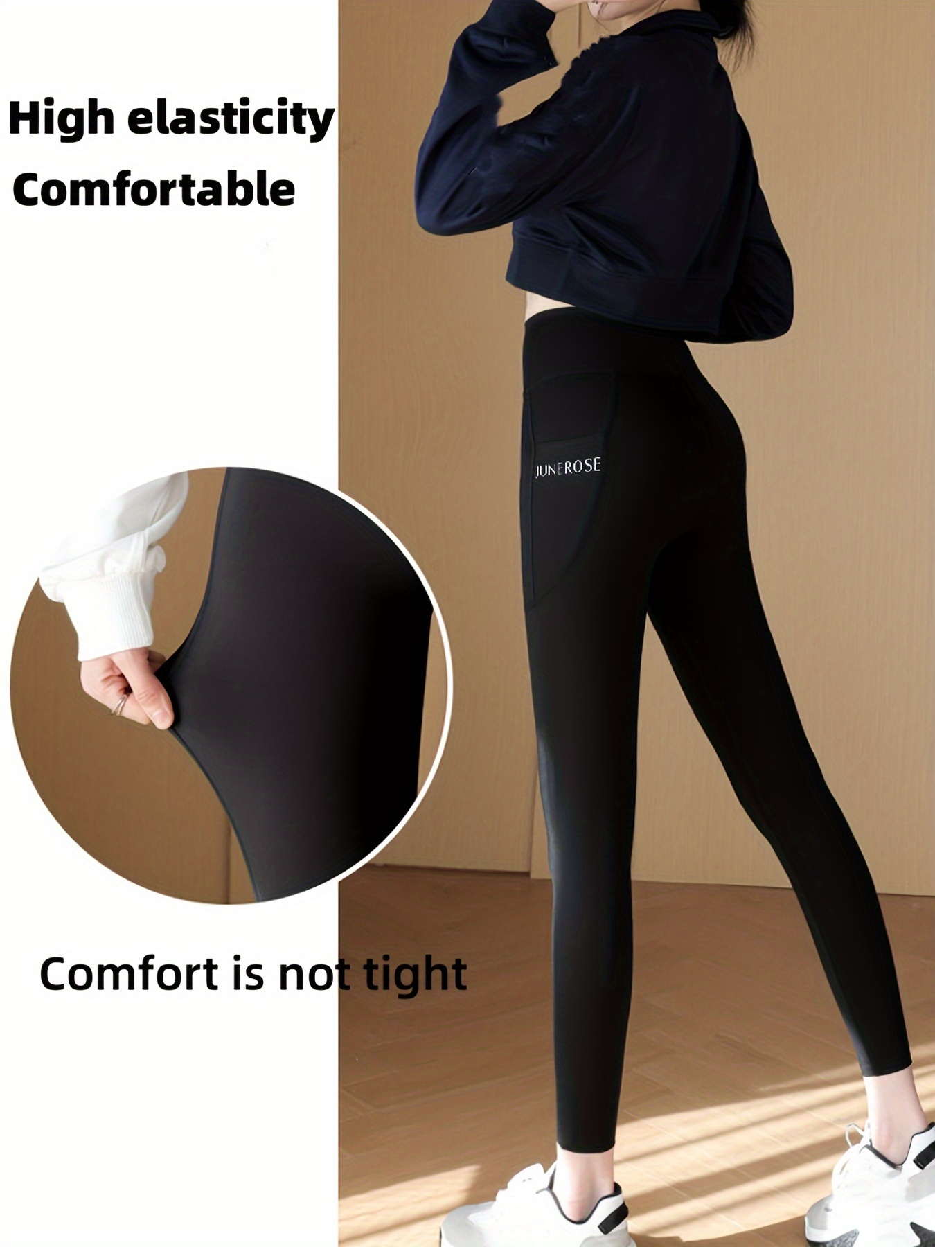 High Waist Tummy Compression Control Slimming Leggings (S) 