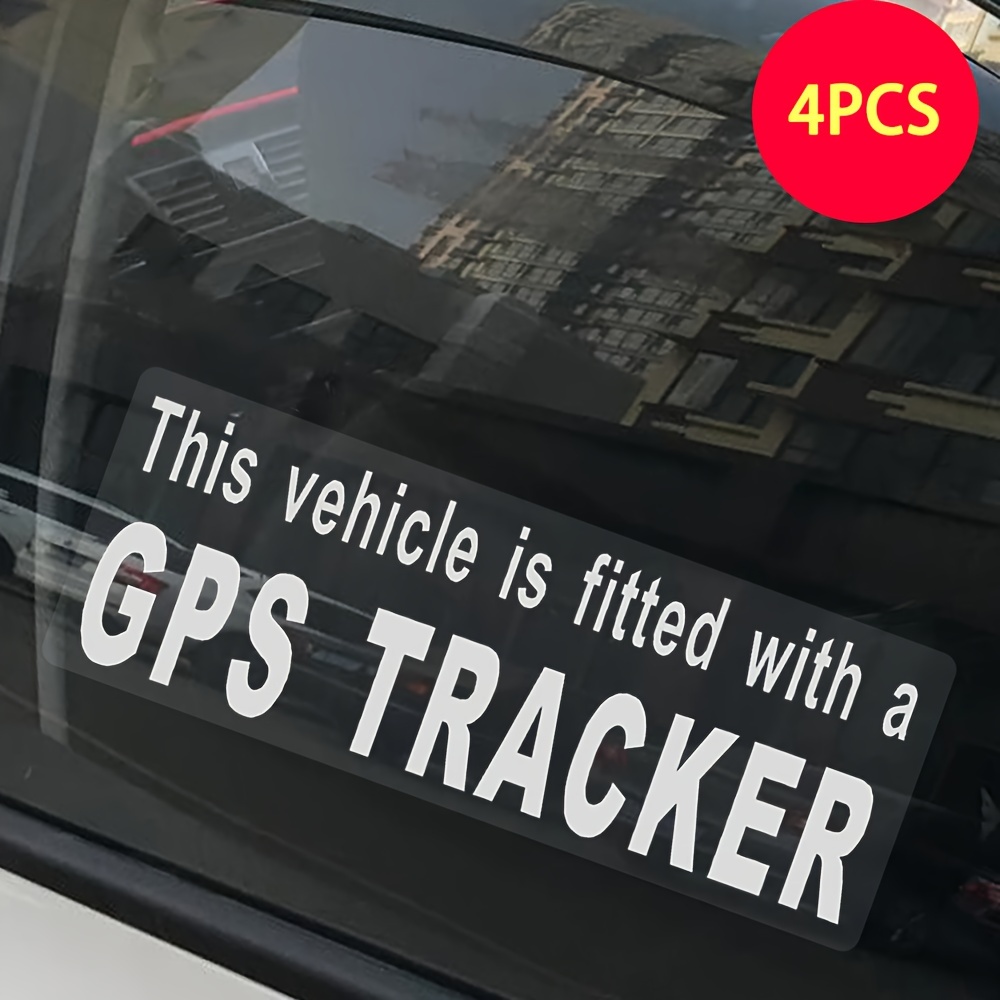 Sistema de alarma GPS Pegatina de advertencia Set de calcomanías Etiqueta  vinilo Calcomanía antirrobo Pegatina coche Vehículo Pegatina de seguridad  Camión Sticker -  México