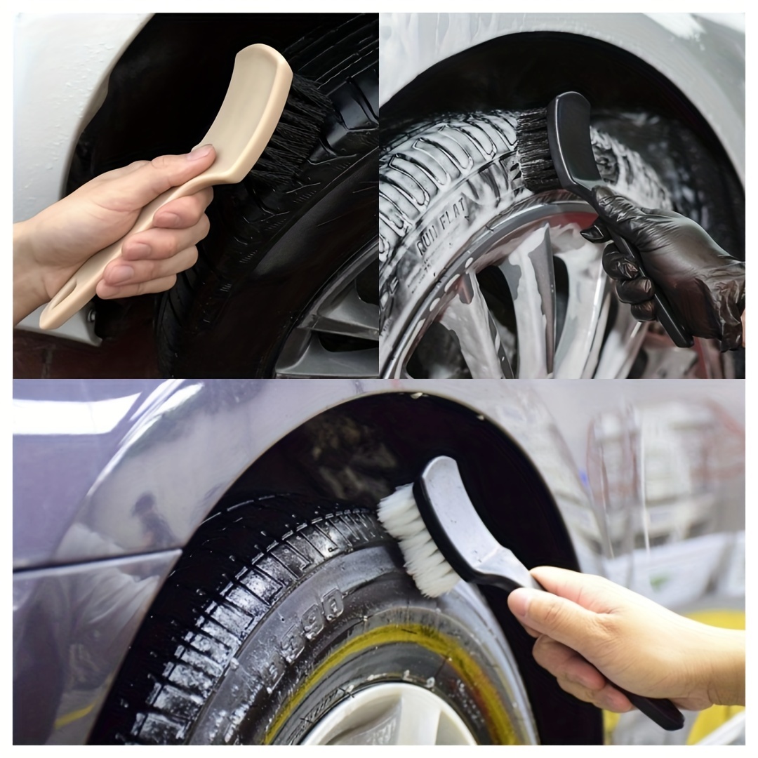 Wheel Cleaning Brushes For Rims Rim Tire Detail Brush With Long