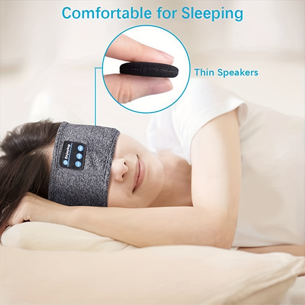Auriculares para dormir, diadema Bluetooth, auriculares ajustables y suaves  para dormir, altavoces integrados, perfectos para entrenamiento, correr
