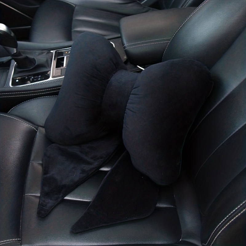 Nette Cartoon Rot Bowknot Auto Hals Kissen Universal Auto Sitz Kopfstütze  Taille Unterstützung Seatbelt Abdeckung Auto