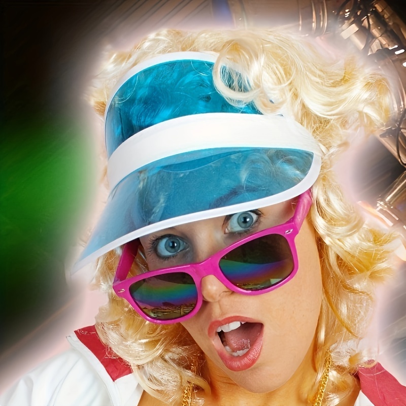 Candy PVC Visor Hat UV Protection Lightweight Sun Hat for Women