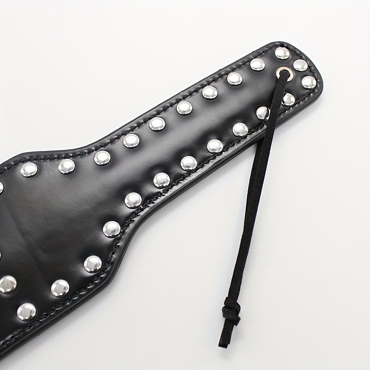 Leather Spiked Spanking Paddle For Kinky Couples