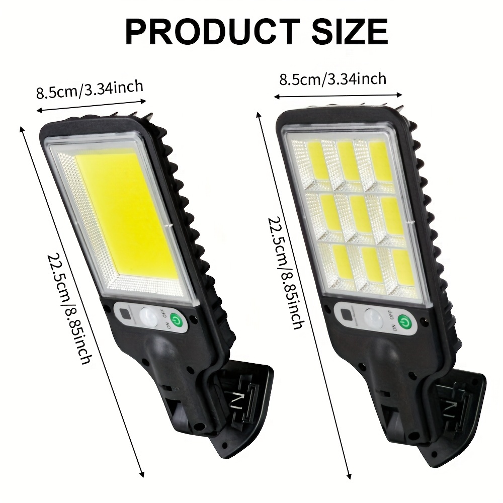 1pc Luz Solar Calle Exterior Luz Solar Led Sensor Movimiento - Temu Mexico