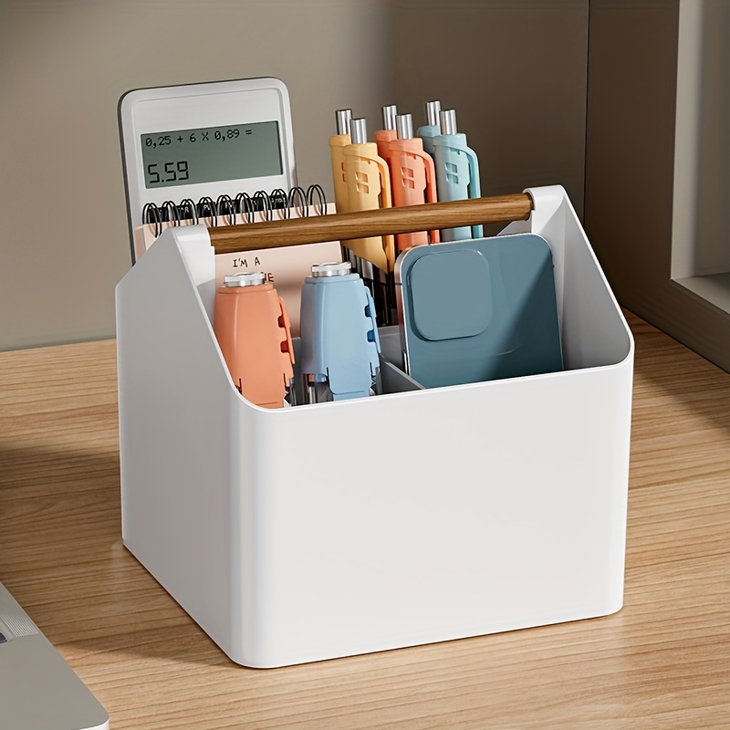  Pen Organizer for Desk, Office Supplies Desk organizers and  Accessories, Multi-Functional DIY Pen Holder, Desktop Stationary Organizer  Caddy, Supply Organizers for Office, School, Home, Milky White : Office  Products