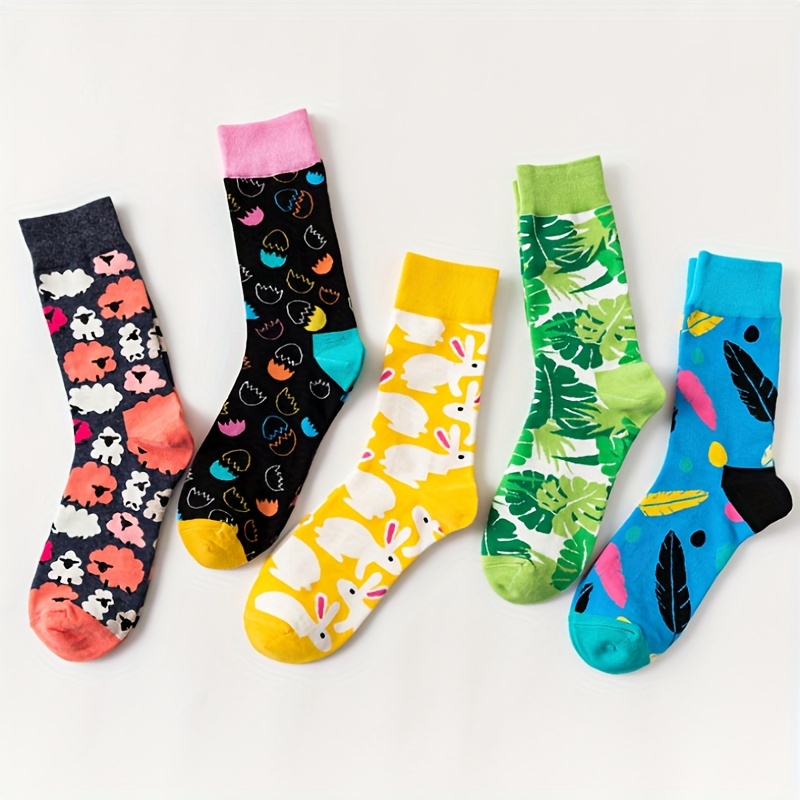 New Men Women Creative Dress Socks Cotton Funny Animal Fruit Fancy Novelty  Socks