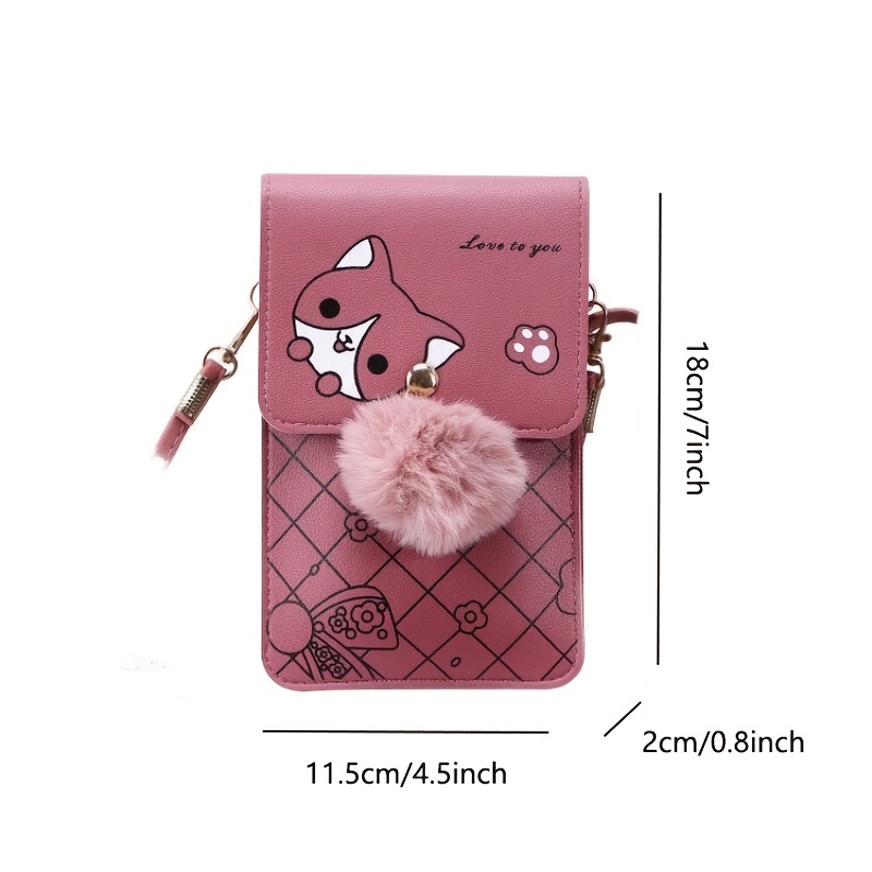 Women's Cell Phone Pouch with Removable Strap, Wristlet Hand Bag, Long Wallet with Touch Screem, Coin Purse,Temu