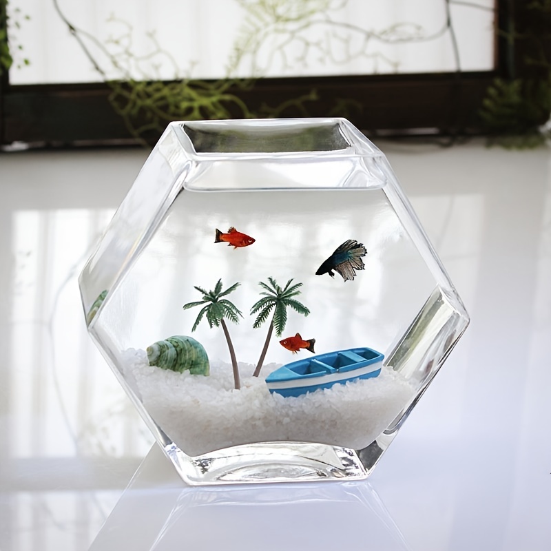 Personalized Glass Fish Bowl A Stylish Unique Way Brighten - Temu