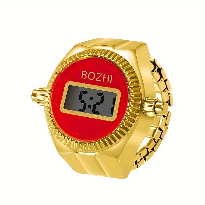 Retro Electronic Ring Watch Y2k Hiphop Fashion Digital Temu Canada