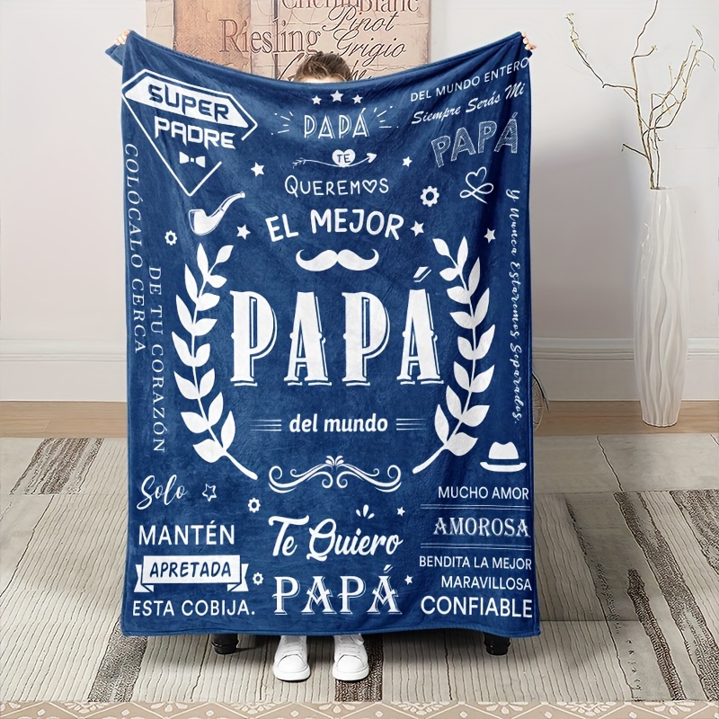 1pc Coperta Regalo Compleanno Papà Morbida E Calda Coperta - Temu