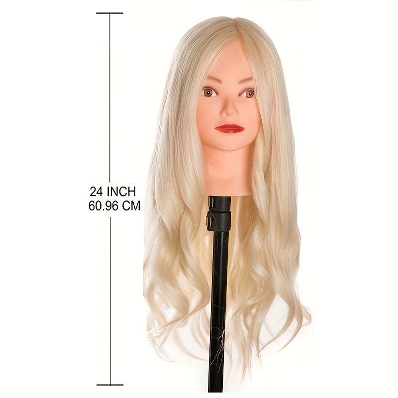 Mannequin Heads With 75% Real Human Hair Training Head - Temu United Arab  Emirates