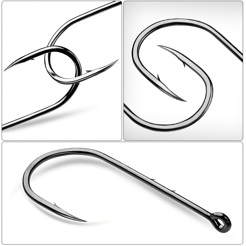 Fishhooks Stainless Steel Double Fishing Hooks Big Strong Sharp