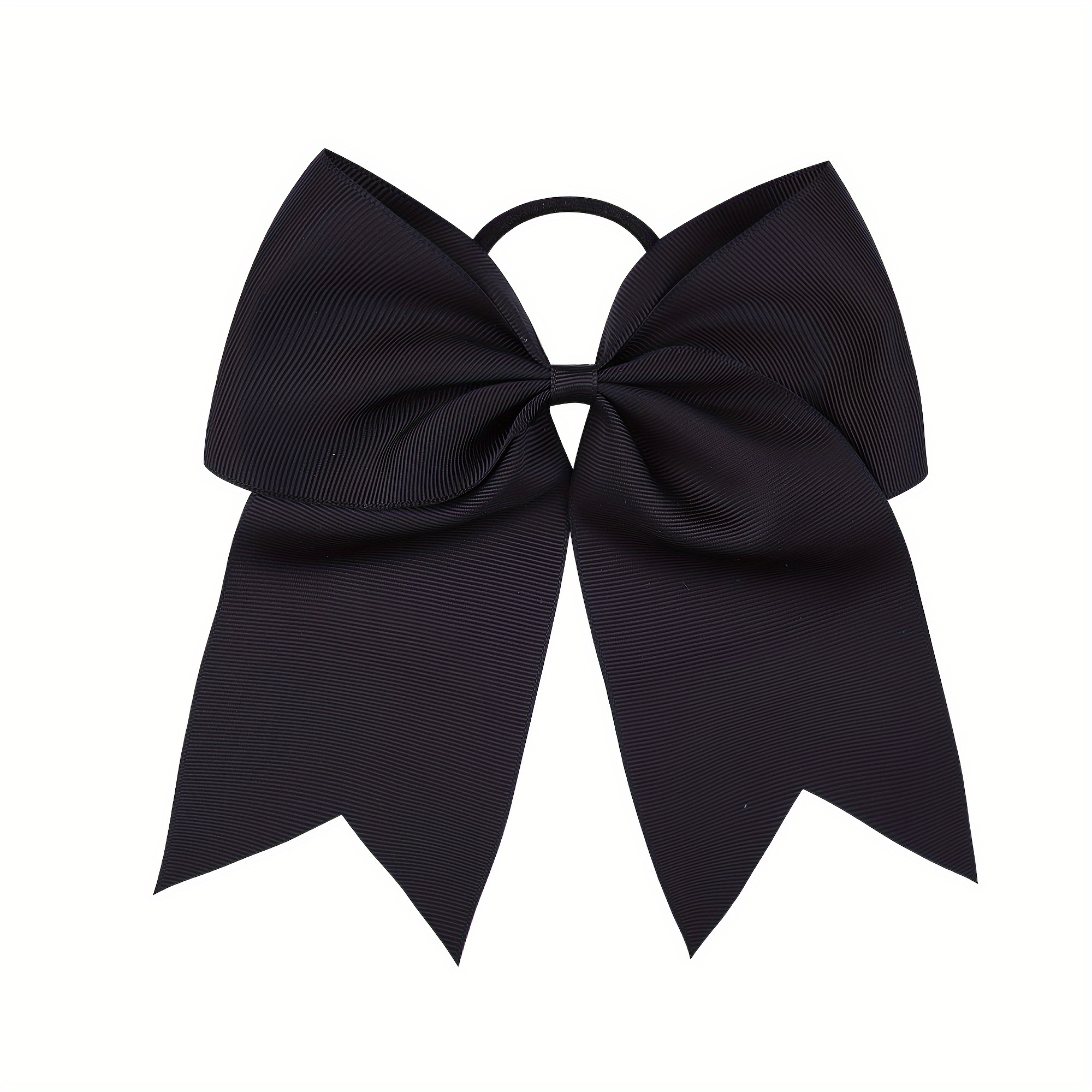 Large Plain Color Bow Hair Ties Girls Hair Accessories Temu Australia