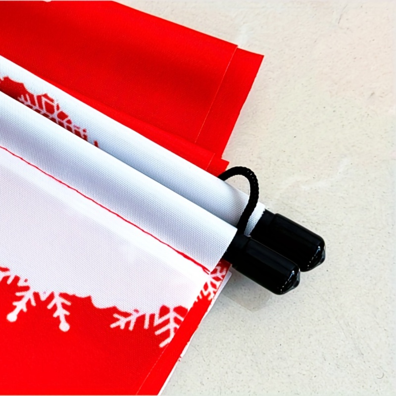 Merry Christmas Door Banner Xmas Santa Claus Flags Wall Decor
