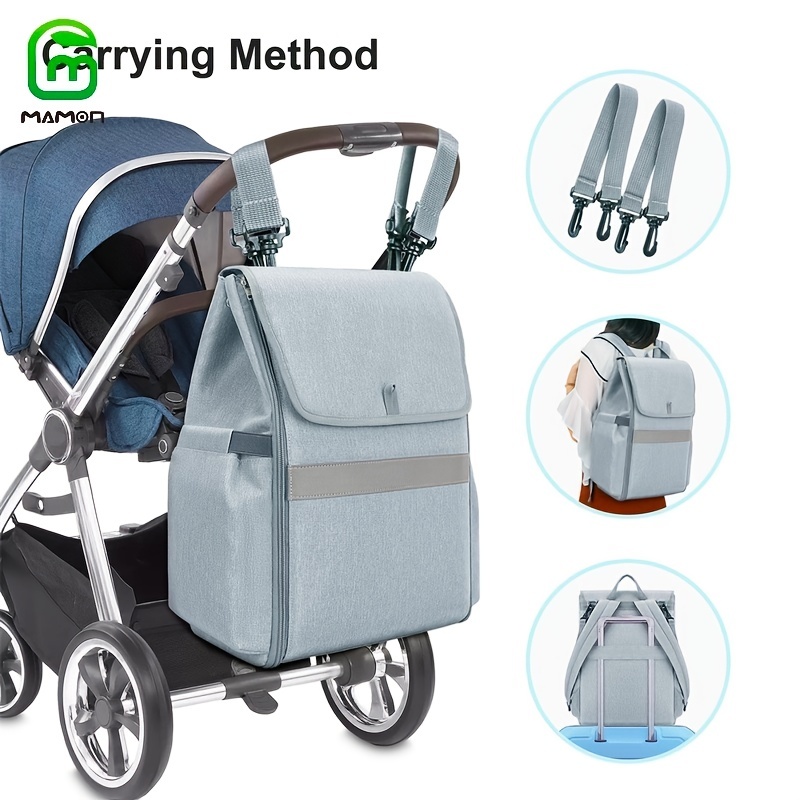 Diaper Bag Backpack, Large Baby Bag for Boys and Girls, Multi-Functional  Waterproof Travel Backpack Diaper Pouch with Pacifier Case, Stroller  Straps, Changing Pad, and Built-in USB Port Gray 