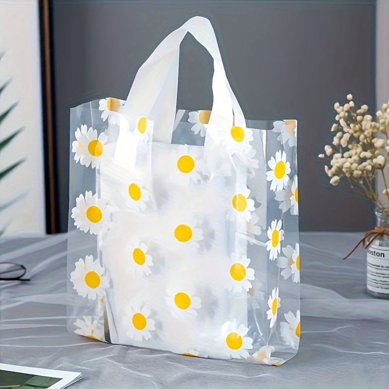 Transparent Small Daisy Gift Bag, Gift Tote Bag, Creative Portable Gift  Packaging Bag, Valentine's Day Wedding Birthday Gift Packaging Bag - Temu
