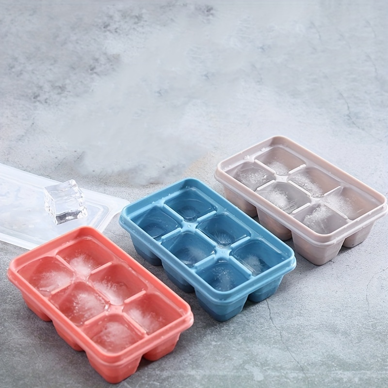 1pc Ice Cube Tray With Press, Freezing Ice Mold Organizer