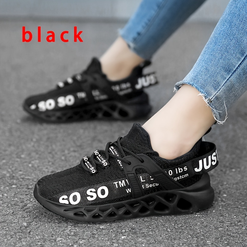 Women's Blade Type Running Shoes Flying Woven Lightweight - Temu