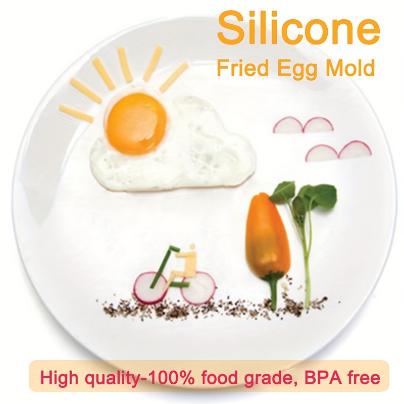 Orange Silicone Bunny Cartoon Fried Egg Mold - Asian Kitchen Essentials