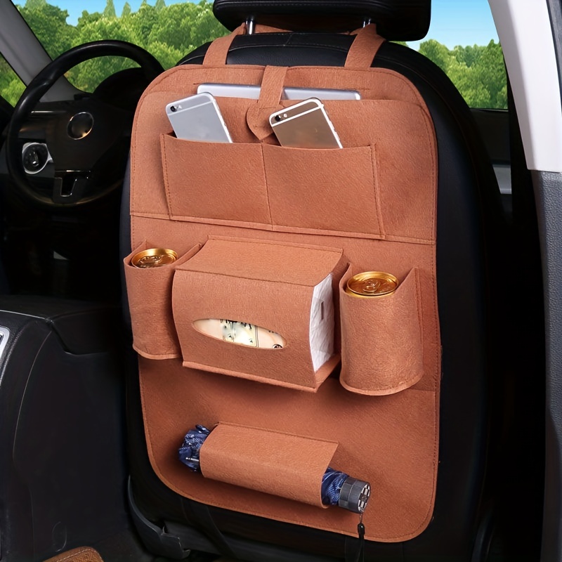 Protection de dossier de voiture de qualité supérieure - Organiseur de siège  arrière pour enfants - Grand compartiment pour tablette iPad - Étanche -  Protection pour siège auto - 2