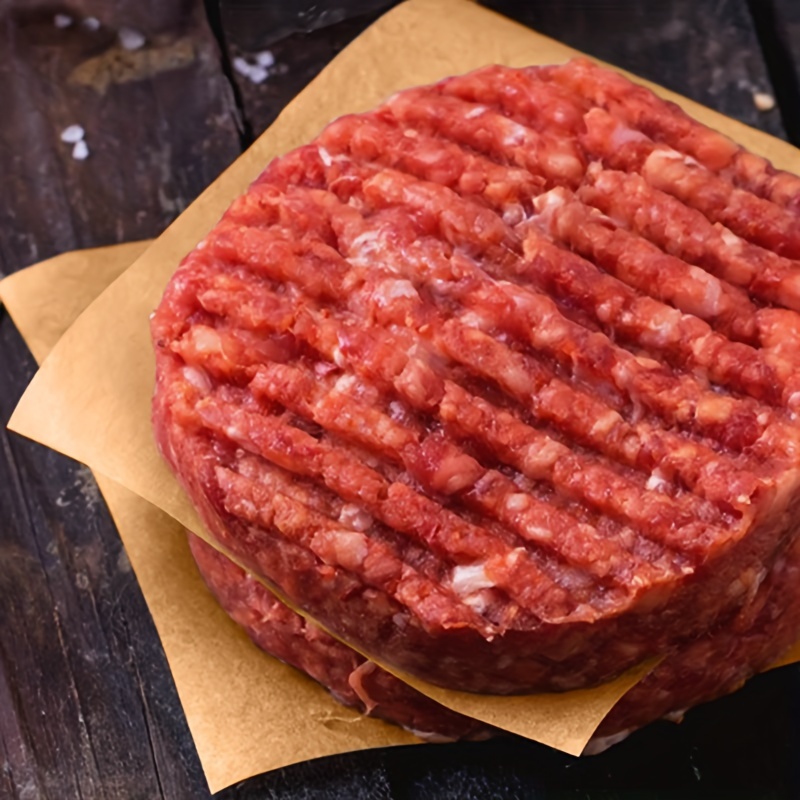 Katbite Hamburger Patty Paper 1000PCS, 5.5X5.5 Non Stick Parchment Paper Squares Sheets for Patty Seperate, Burger Press, Ground Beef, Freezing or