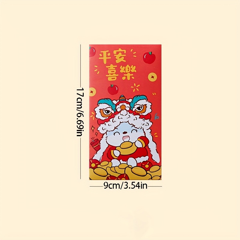 Enveloppe Rouge Kawaii Dragon Année Pour Fille Décoration - Temu France