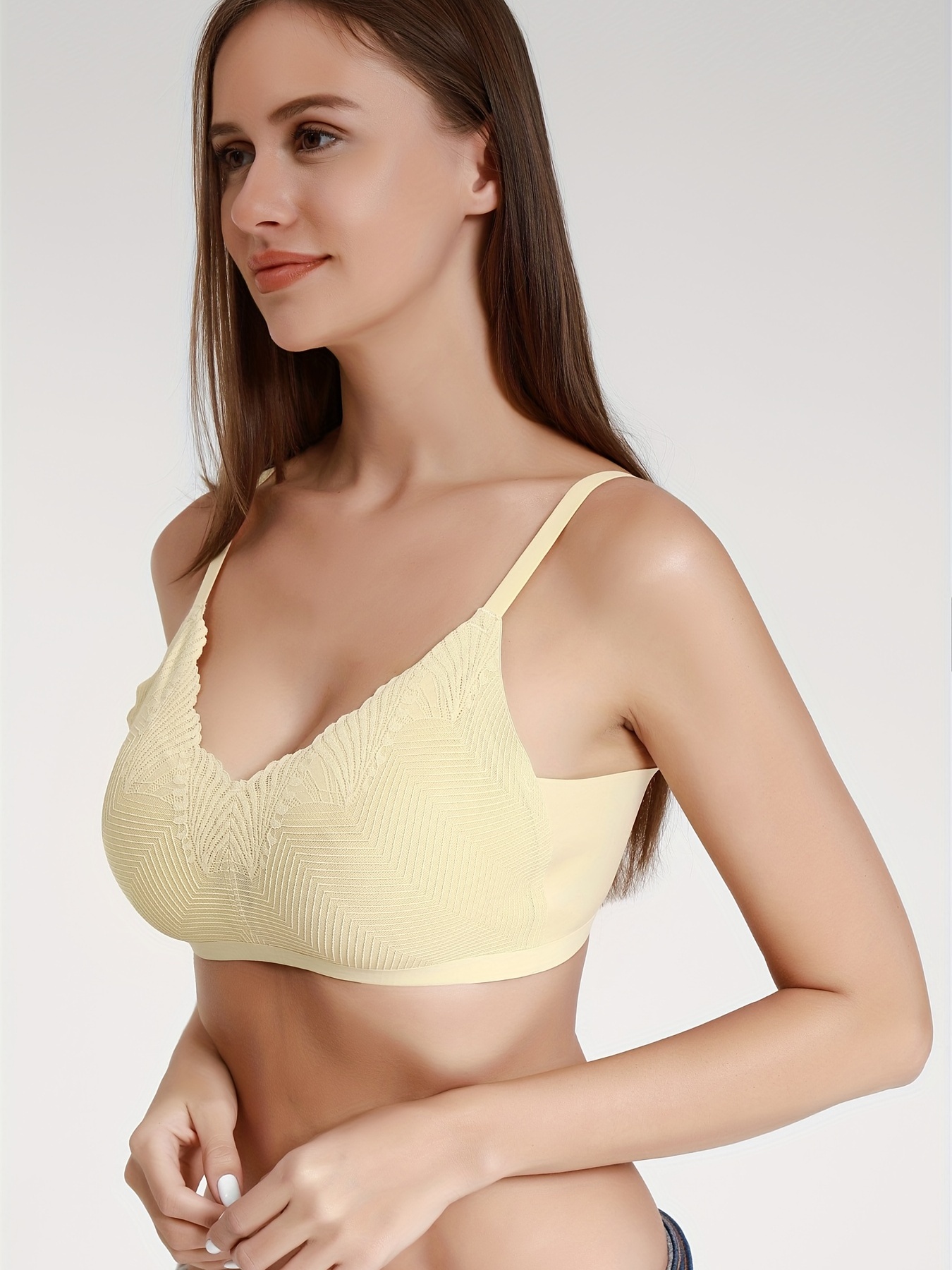 Comfy Soft Cup Bras Wire-Free Lingerie Womens Underwear Padded