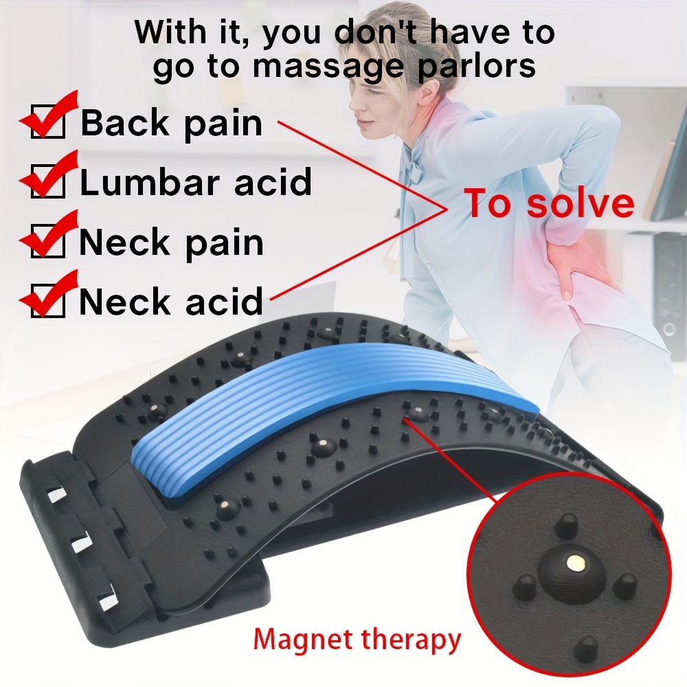 Back Stretcher, Posture Relief, Lower Lumbar Pain Acupuncture Back Massager