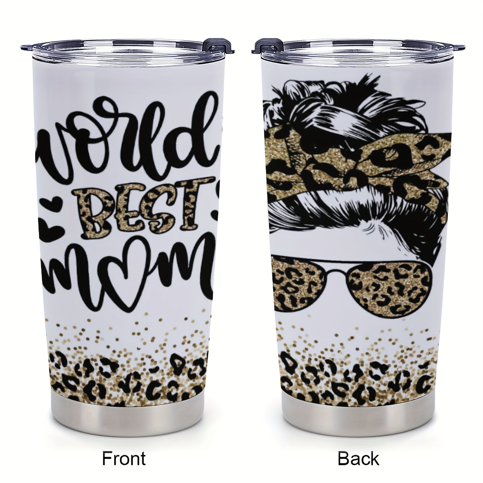 Black Leopard Tumbler, Leopard Print Skinny Tumbler with Lid and Straw,  Cheetah Print Coffee Mug, 20 oz Simple Modern Leopard Travel Mug Cups Black  Leopard Decor Gifts for Birthday Valentine 