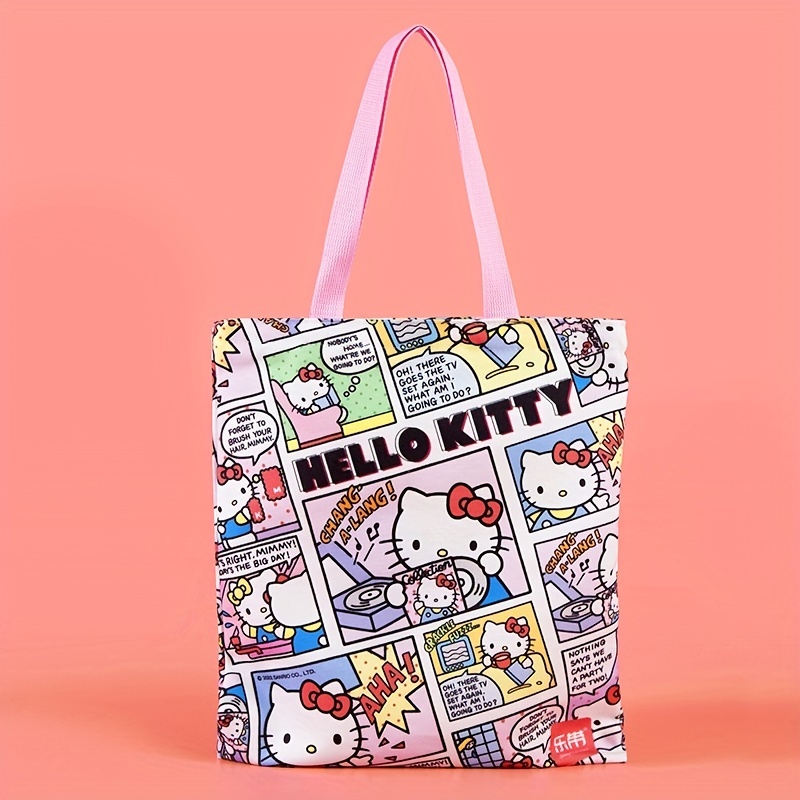 Canvas Corduroy Shoulder Shopping Bags Anime print Women Shopper Daily  Handbag Female Y2k Storage Reusable Foldable Totes Bags