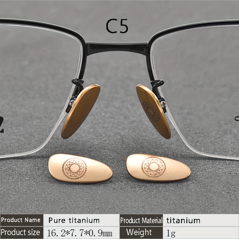Eyeglass Nose Pads Faux Jade Design Soft Silicone Air - Temu