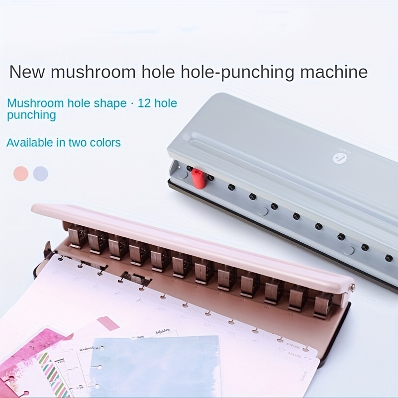 6-Hole Punch, Binder Punch, Six-hole Adjustable Punching Machine Paper Puncher For A4 A5 A6 B7 Organiser Ring Binder-5.5 mm Hole Diameter, 10 Sheets