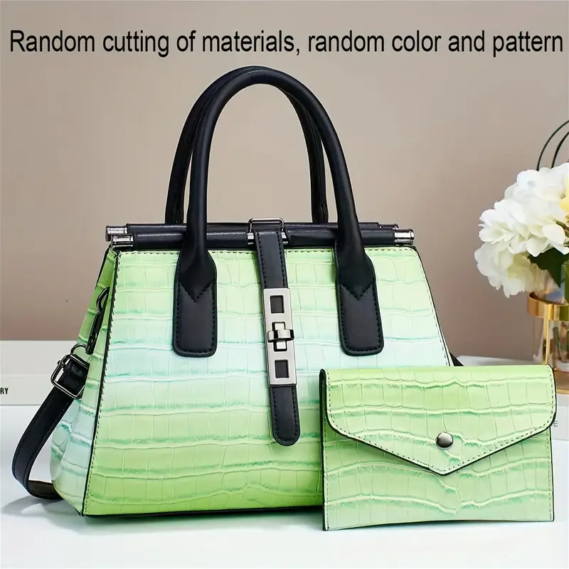 fashion top handle satchel bag trendy crossbody bag womens casual handbag shoulder bag purse details 3