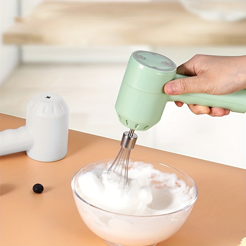 Stainless Steel Electric Hand Mixer, Usb Rechargeable Electric