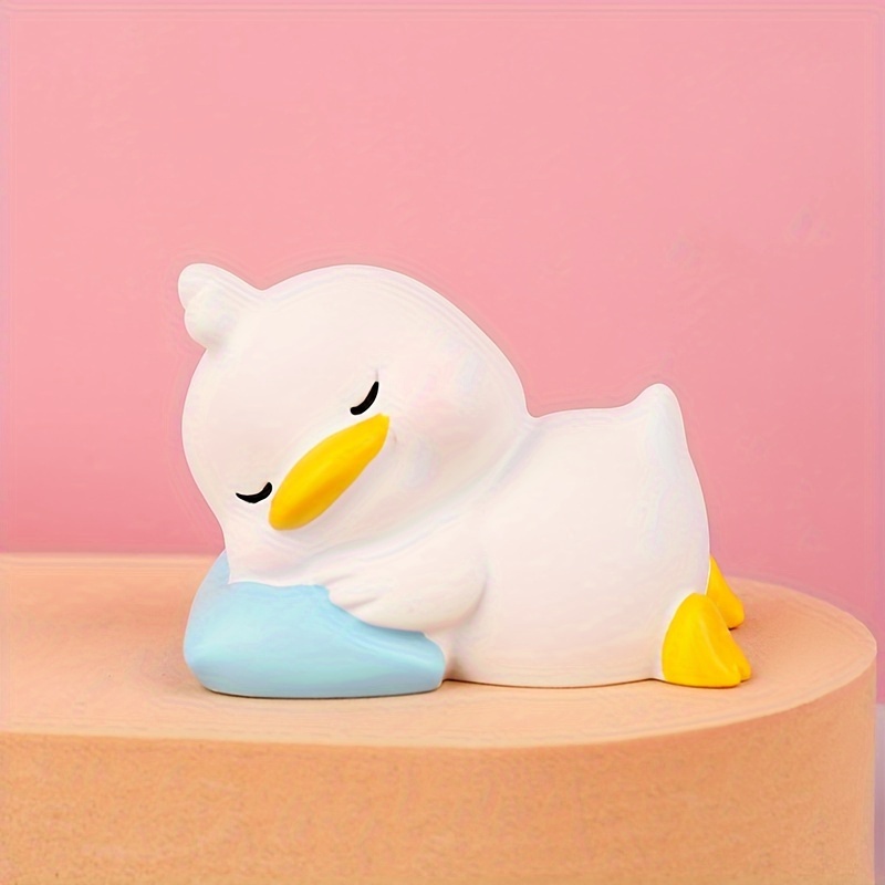 Duck Resin Ornaments Small Yellow Duck Creative Car Christmas Home Decor