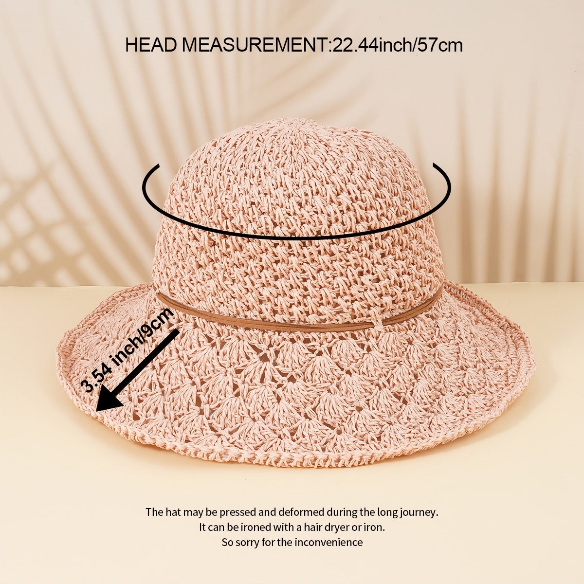 Sun Visor Wide Brim Hat Packable Sun Visor Hat with Large Heads