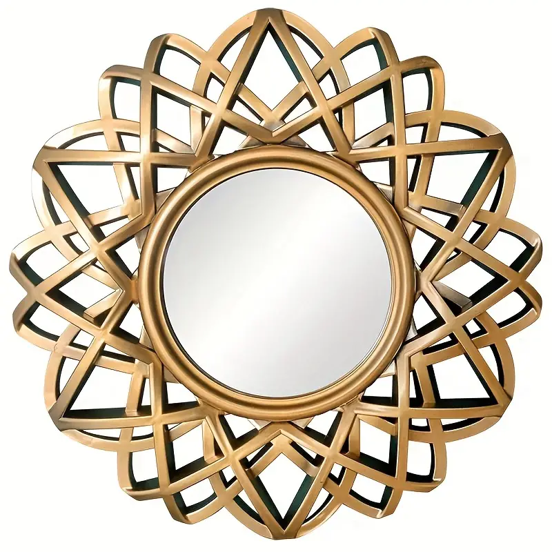 1pc Specchio Sole Stile Moderno Specchio Cornice Dorata - Temu Italy