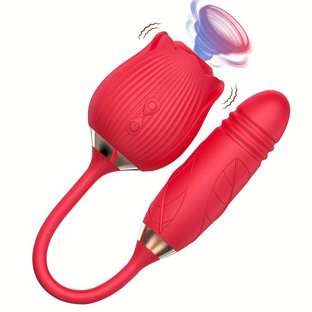 2 in 1 Rose G spot Vibrator Toy 10 Sucking Mode 10 Temu Canada