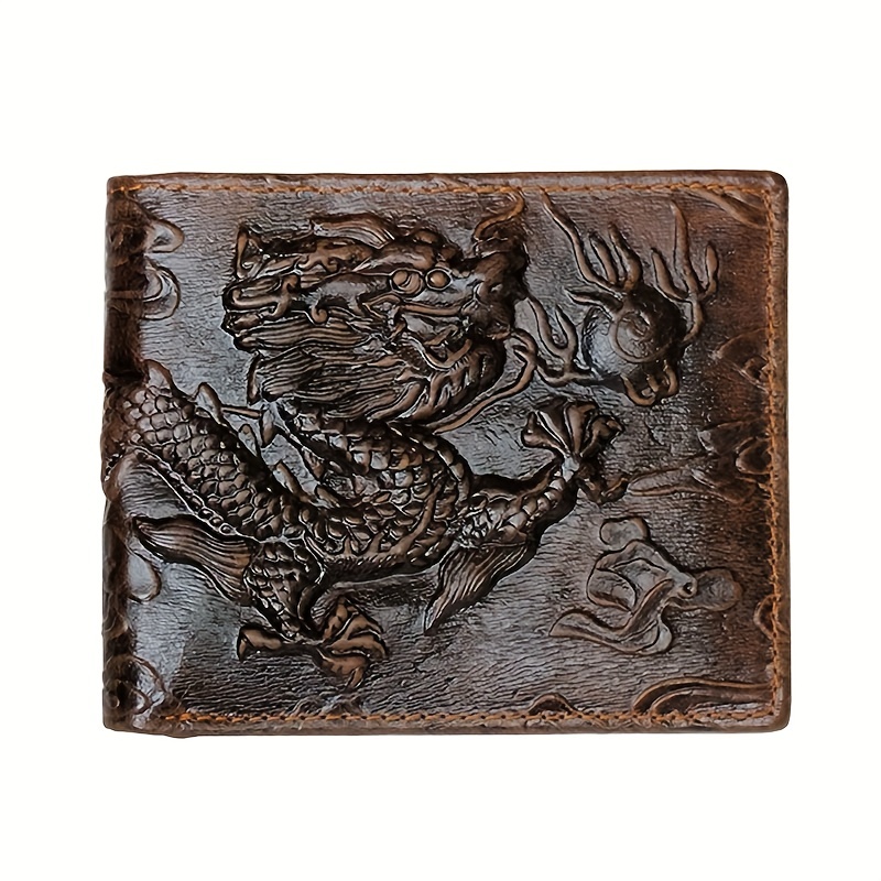 Men's Tiger Wallet Card Holder Vintage Leather