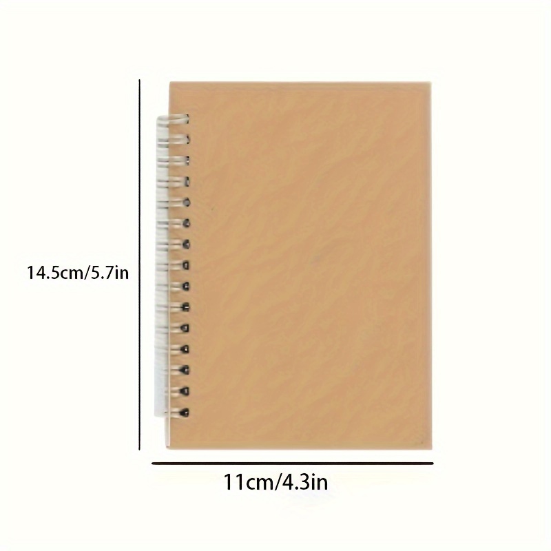 100pages Soft Cover Spiral Coil Notebook, Horizontal Sketch Pad, Memo Notepad Diary Notebook Planning With Stationery Office School Supplies