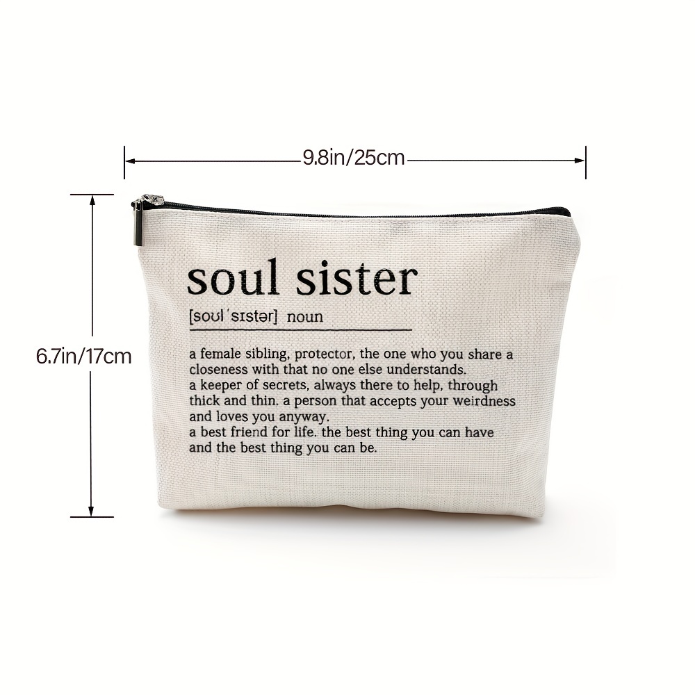 Funny Sister Gifts Best Sister Ever Sister Makeup Bag Gifts - Temu