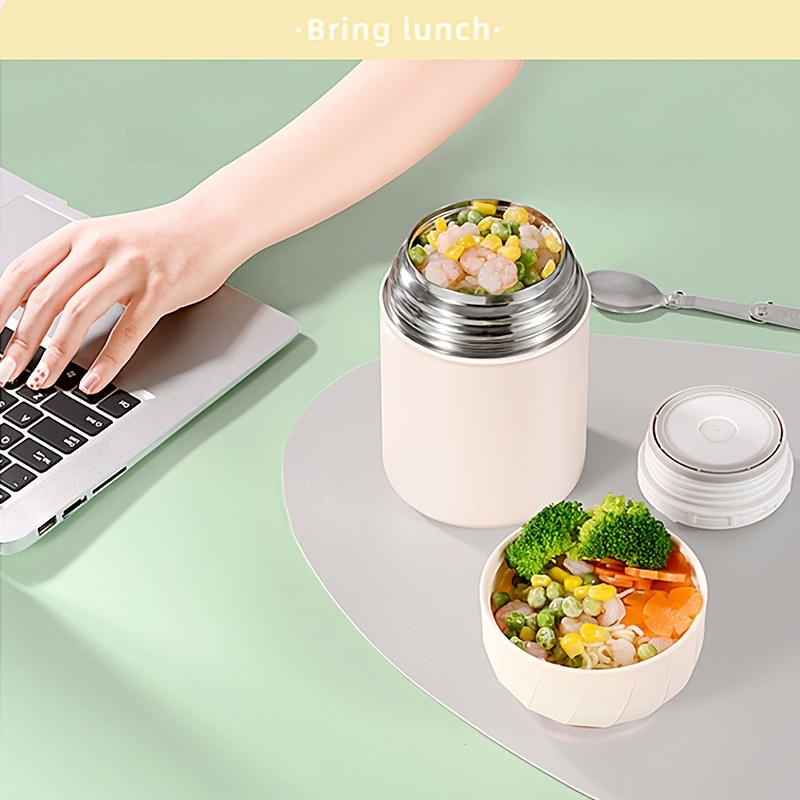 Stainless Steel Vacuum Insulated Lunch Container - Leakproof, Thermal, And  Perfect For Kids And Adults! - Temu