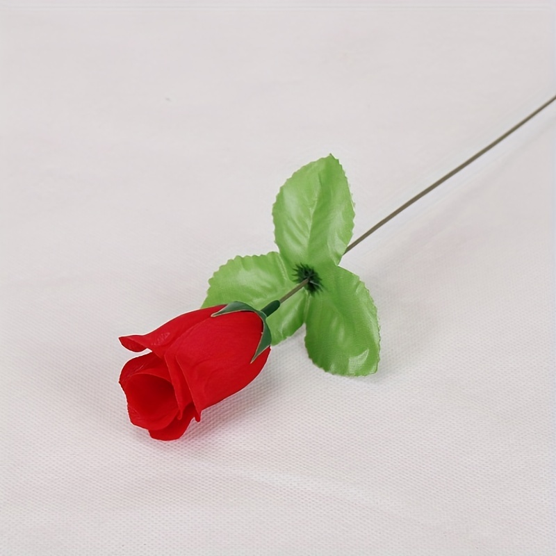 Artificial Rose Open Flower Bouquet Faux Rose Stems For - Temu