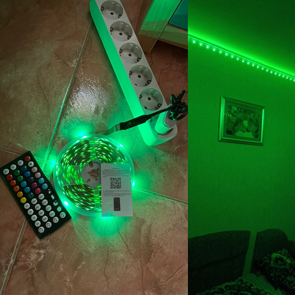 Comprar Tira de luces LED inteligentes, Control remoto RGB5050,  sincronización de música, lámpara Flexible de 5V para retroiluminación de TV,  regalo de decoración navideña